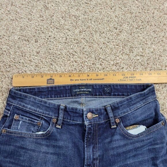 Lucky Brand Jeans Women's  8/29 Sweet Crop Dark Wash Blue Denim Stretch - Picture 2 of 9